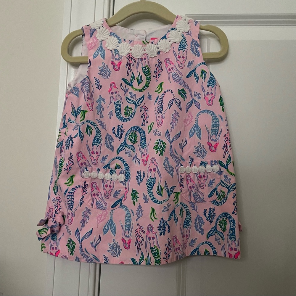 Lilly Pulitzer Baby Girl Shift Dress 18-24 Months Mermaid